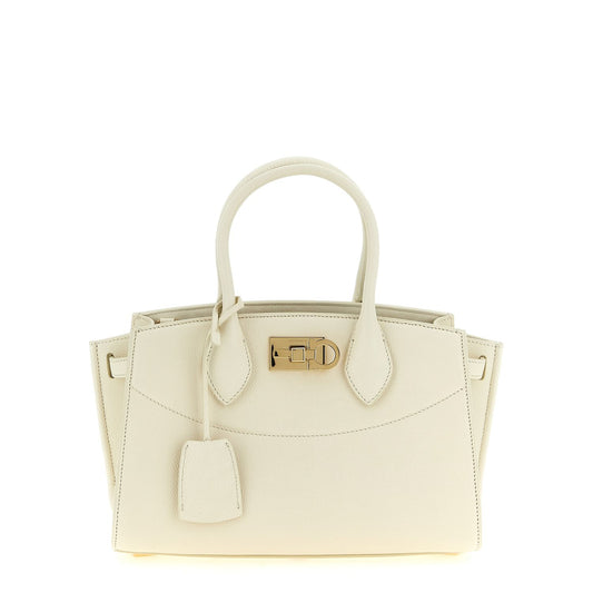 Ferragamo White Calfskin Handbag