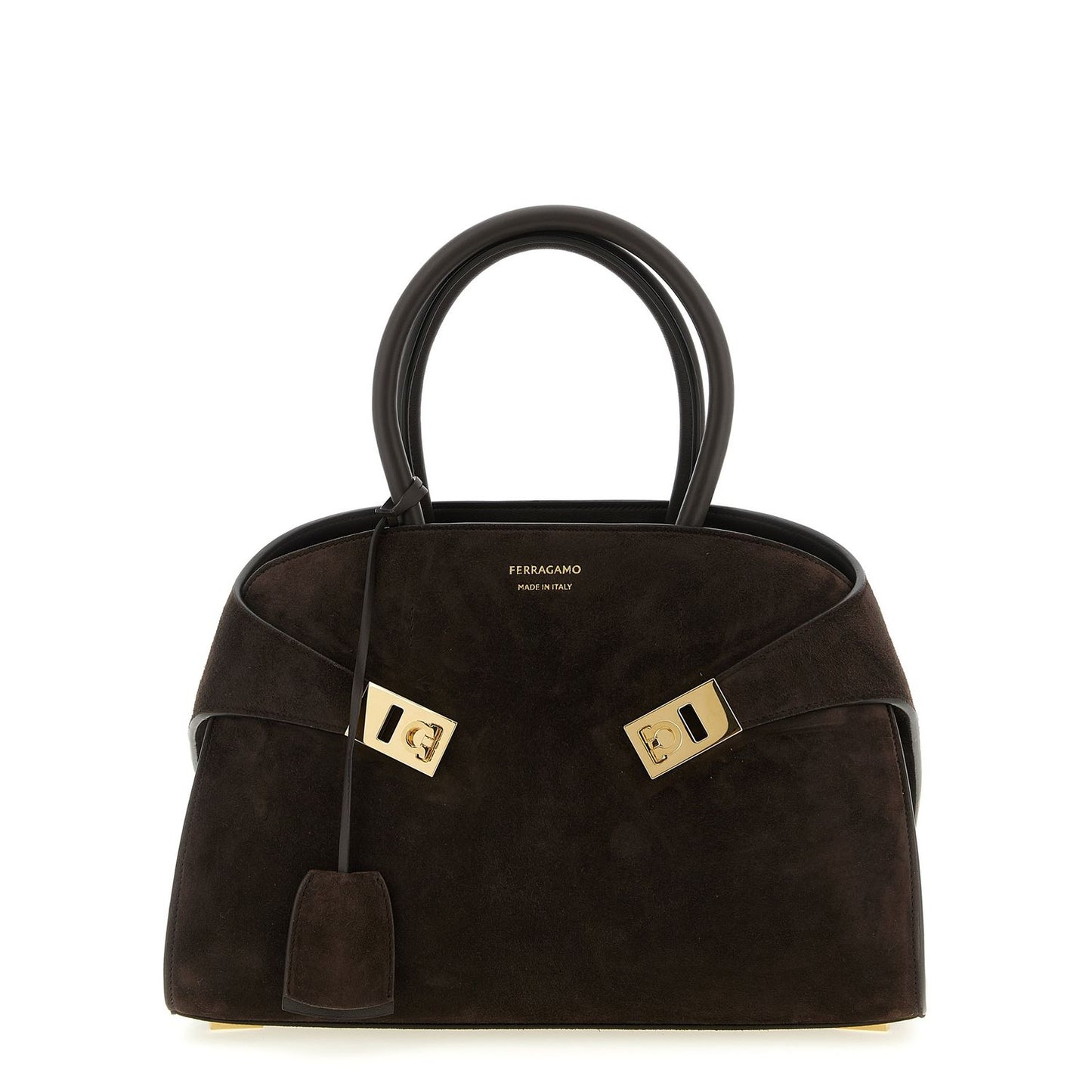 Ferragamo Brown Goatskin Handbag