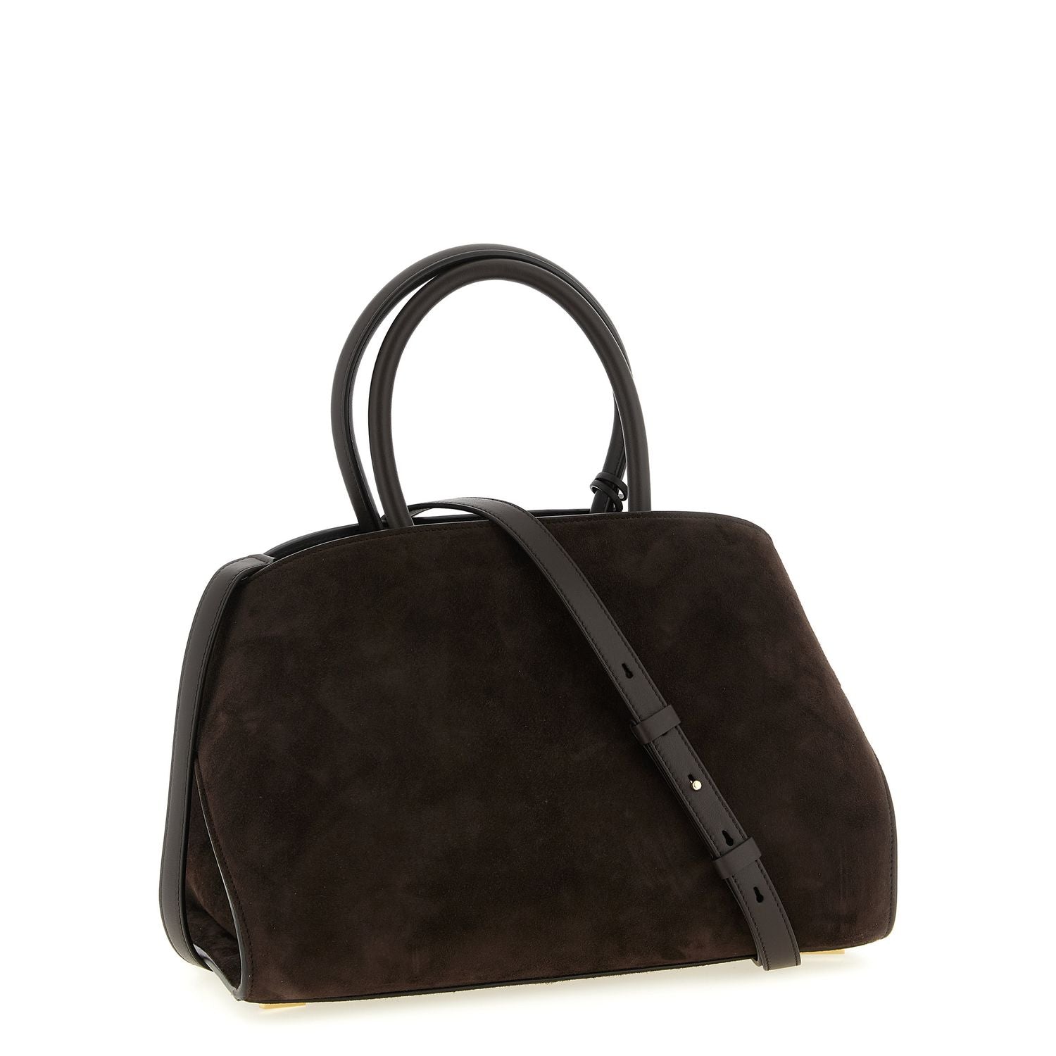 Ferragamo Brown Goatskin Handbag