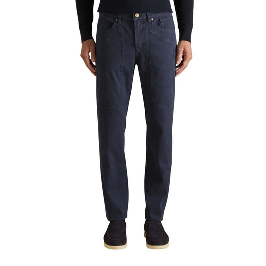 Jeckerson Blue Cotton Skinny Jeans