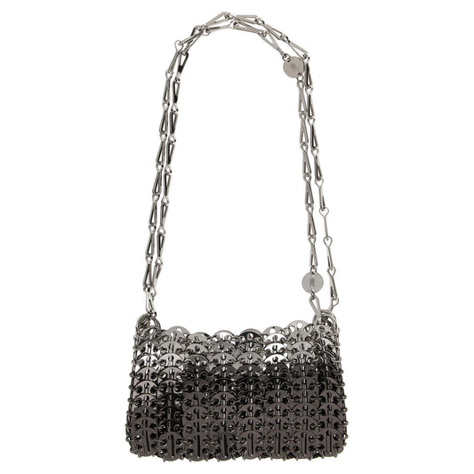 Paco Rabanne Silver Stainless Steel Shoulder Bag