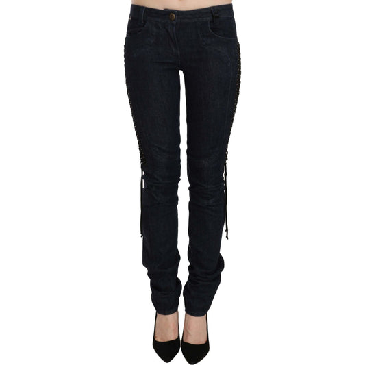 Elegant Low Waist Skinny Trousers