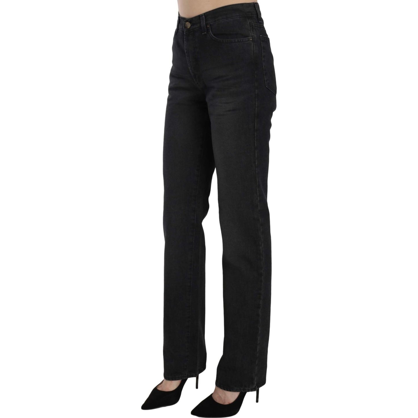 Elevate Your Style: Chic Black High Waist Denim