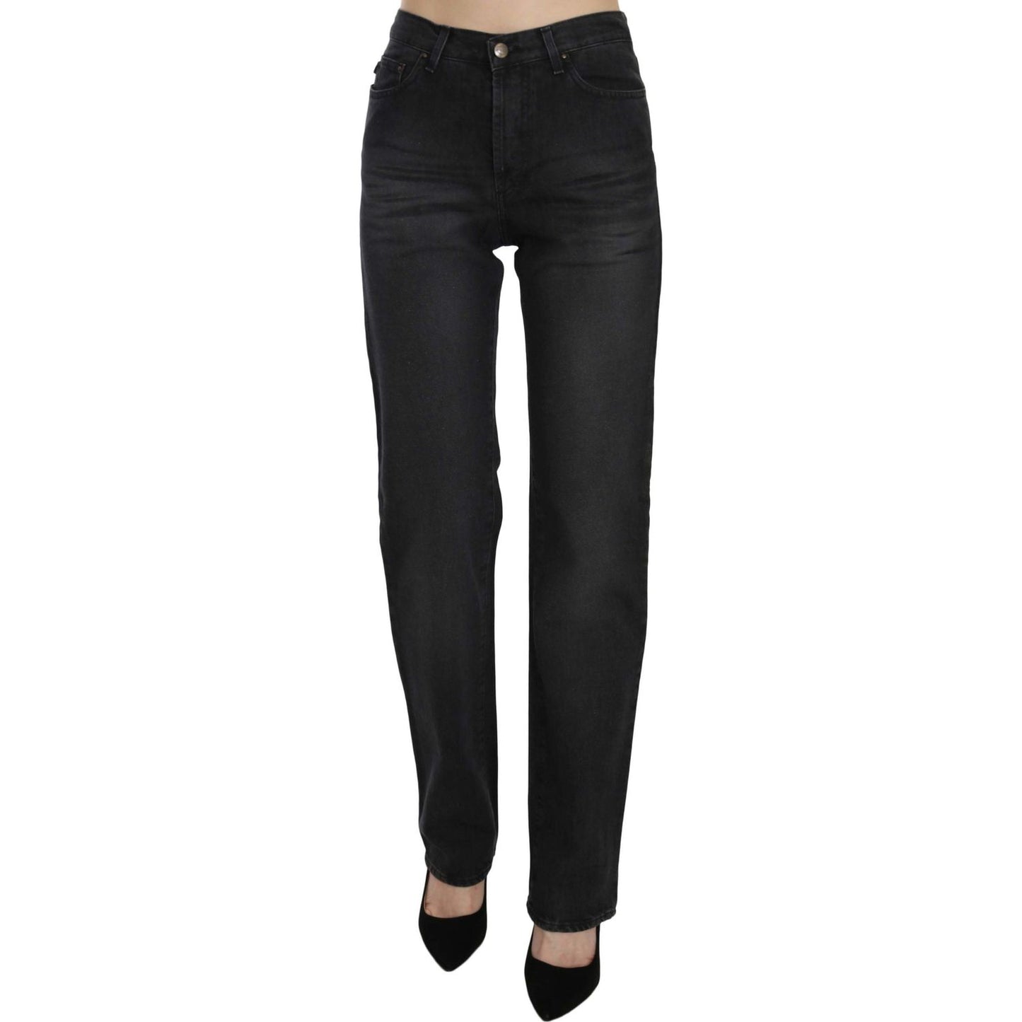 Elevate Your Style: Chic Black High Waist Denim