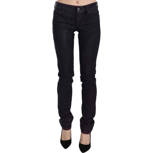 Chic Black Low Waist Skinny Denim