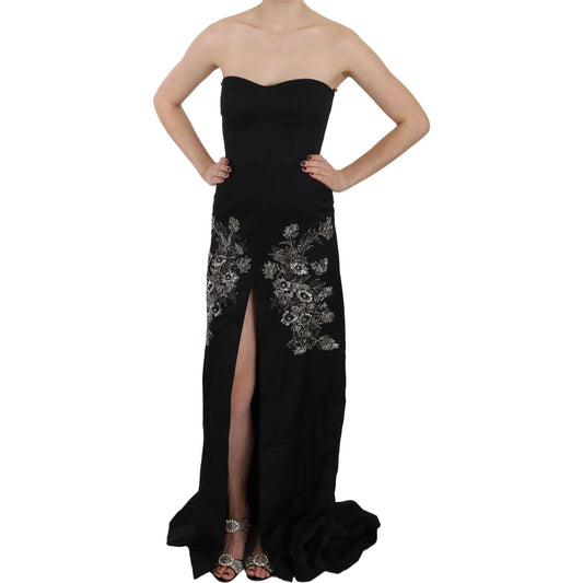 Enchanting Black Maxi Flare Dress