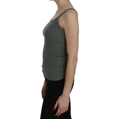 PINK MEMORIES Green Spaghetti Strap Slim Fit Casual Tank Top Blouse PINK MEMORIES