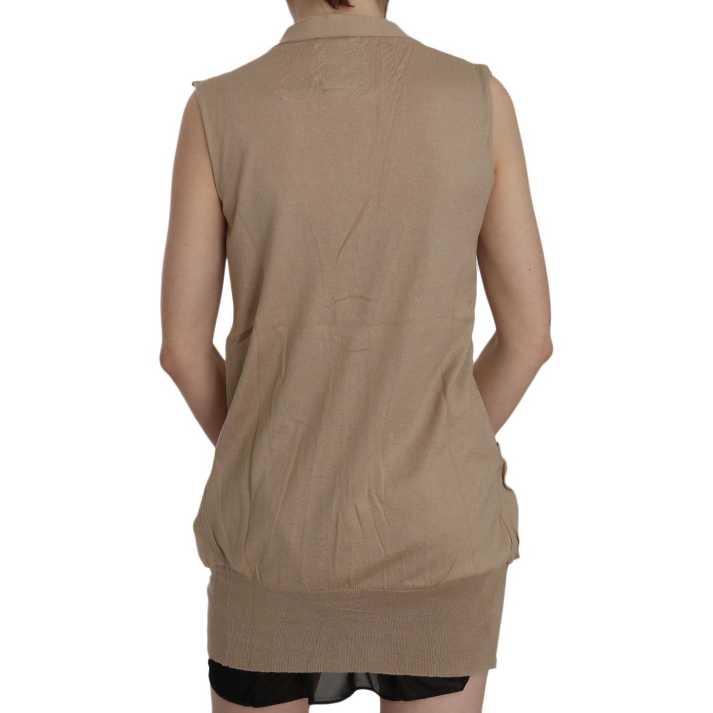 Elegant Sleeveless Cotton Vest