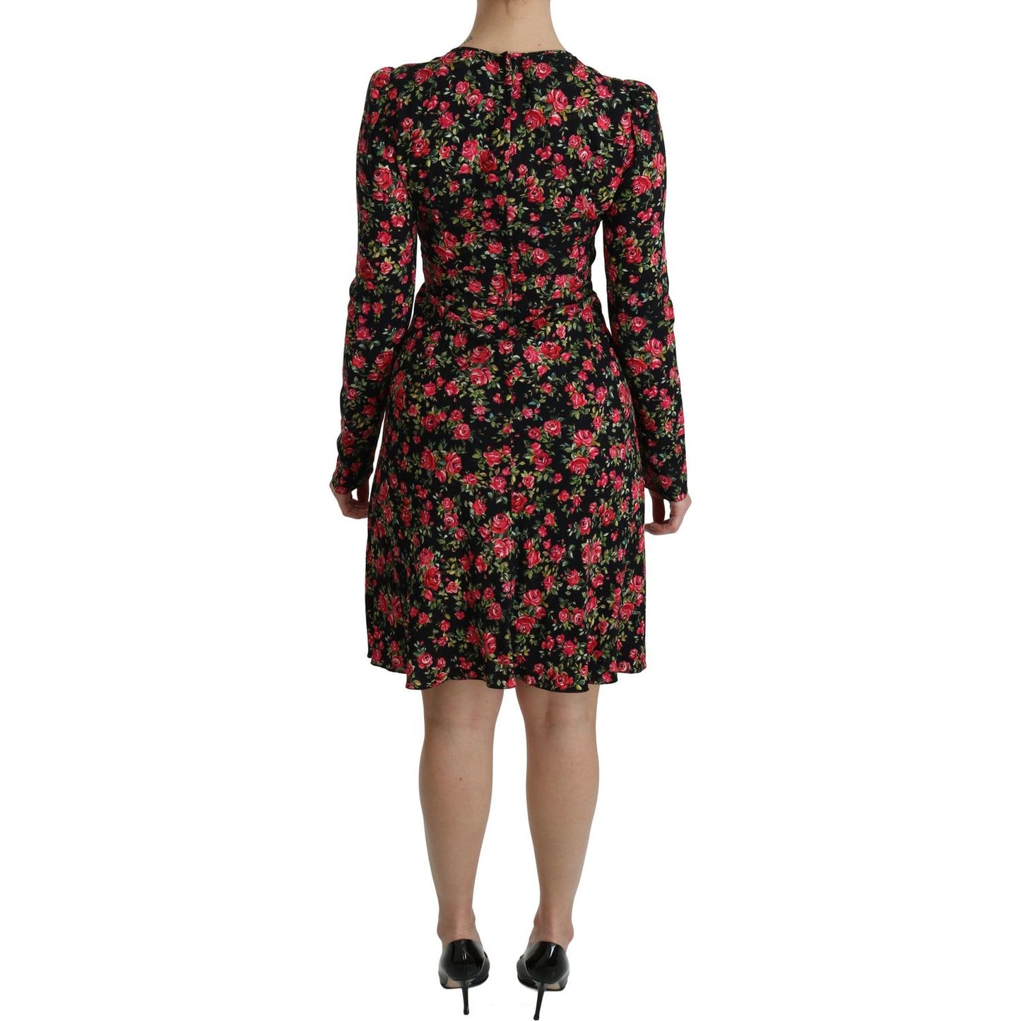 Floral A-Line Viscose Knee Length Dress