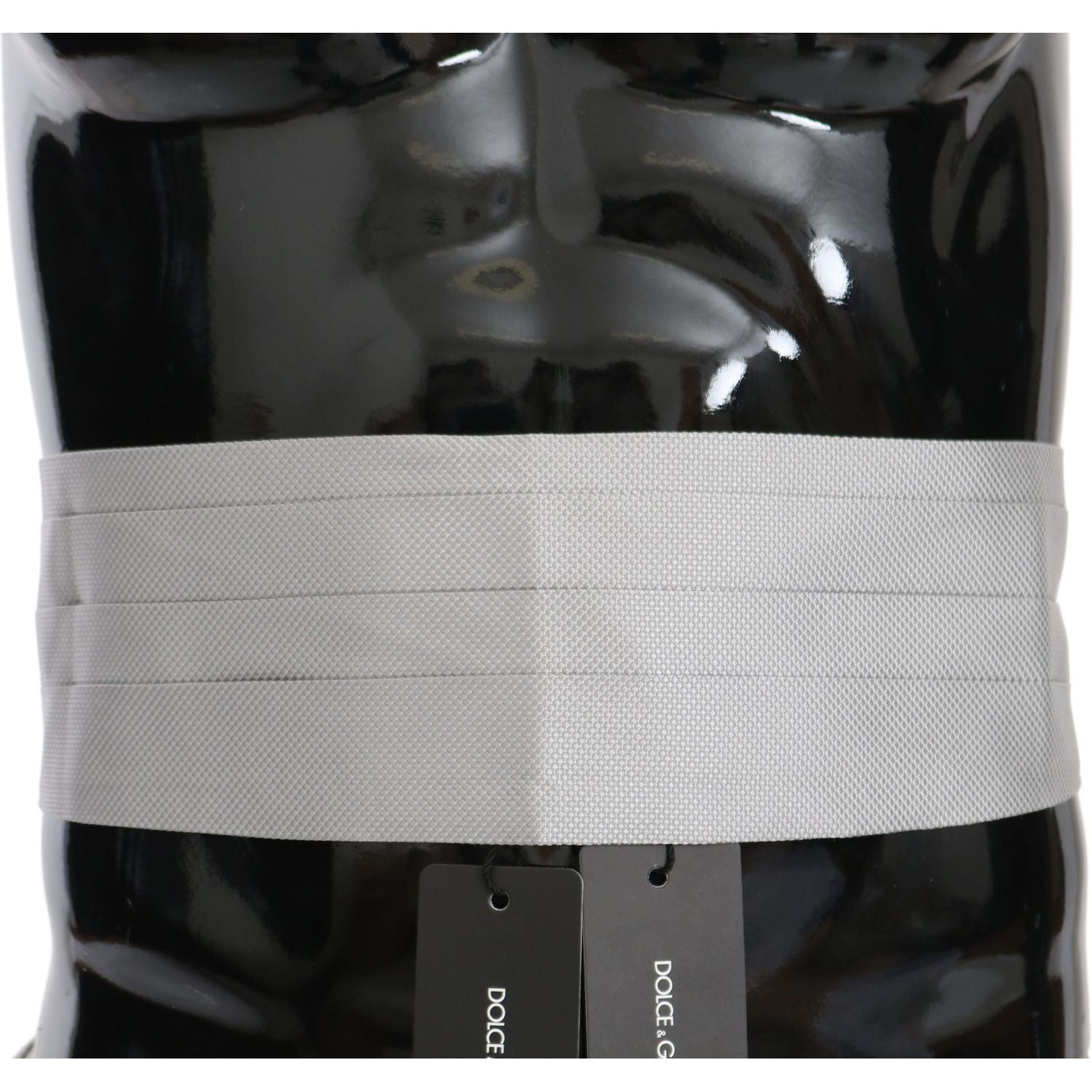 حزام كتف حريري رمادي أنيق من دولتشي آند غابانا