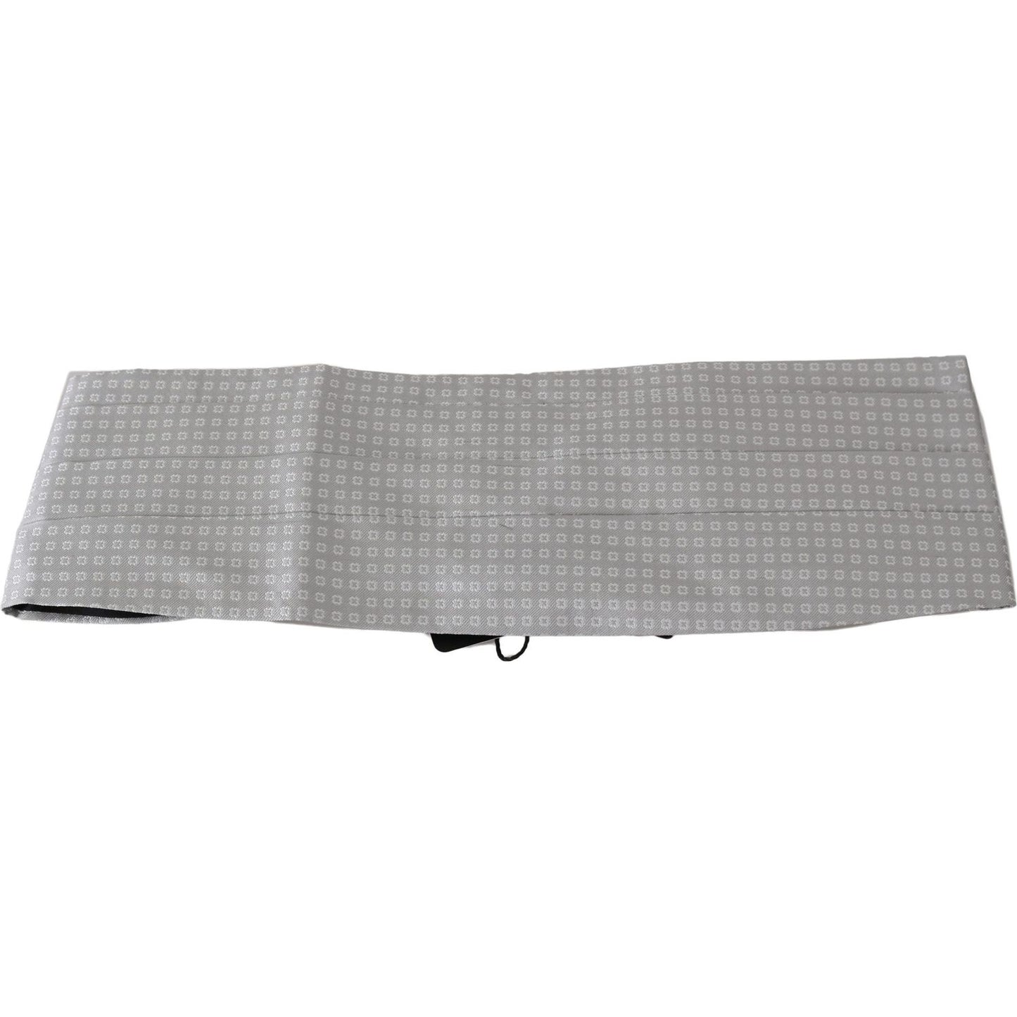 Elegant Gray Silk Cummerbund