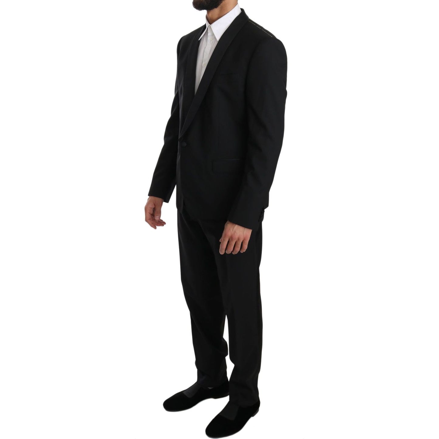 Elegant Black Slim Fit Martini Suit Set