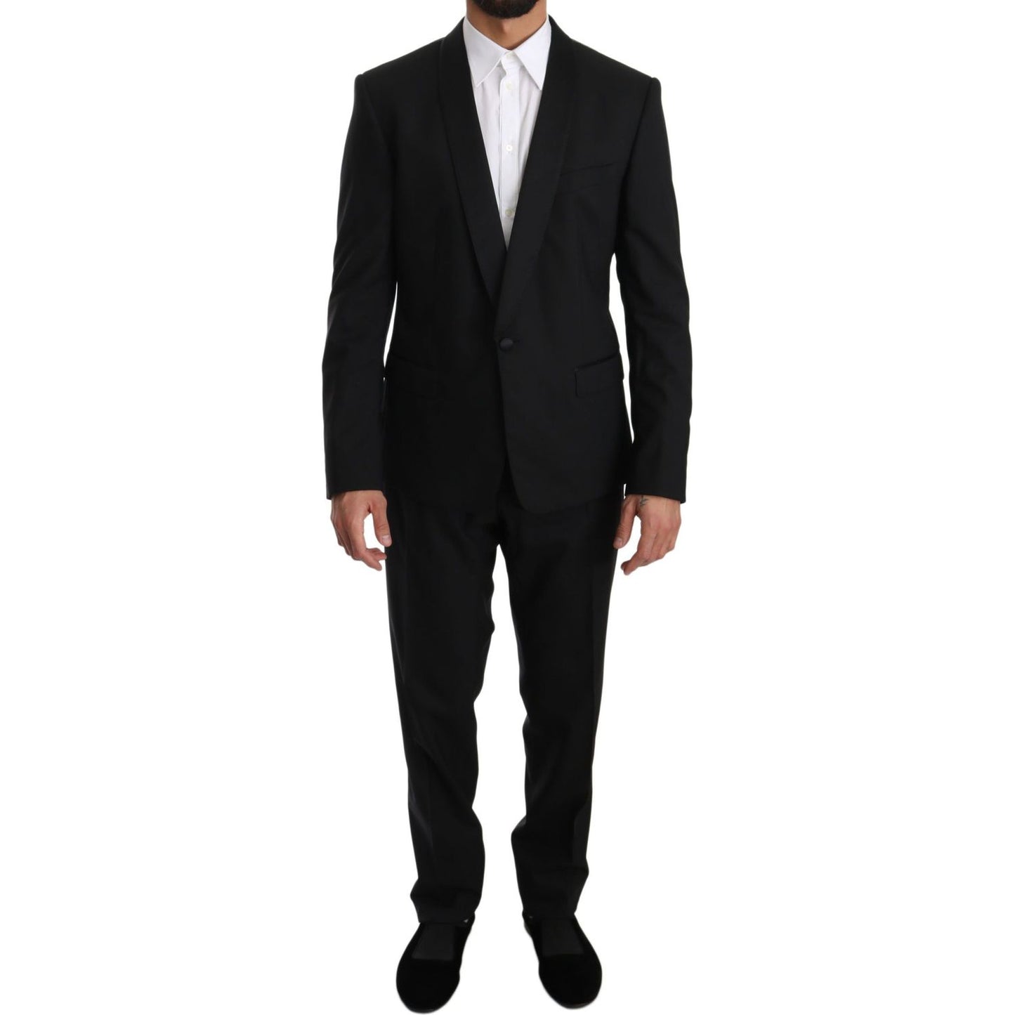 Elegant Black Slim Fit Martini Suit Set