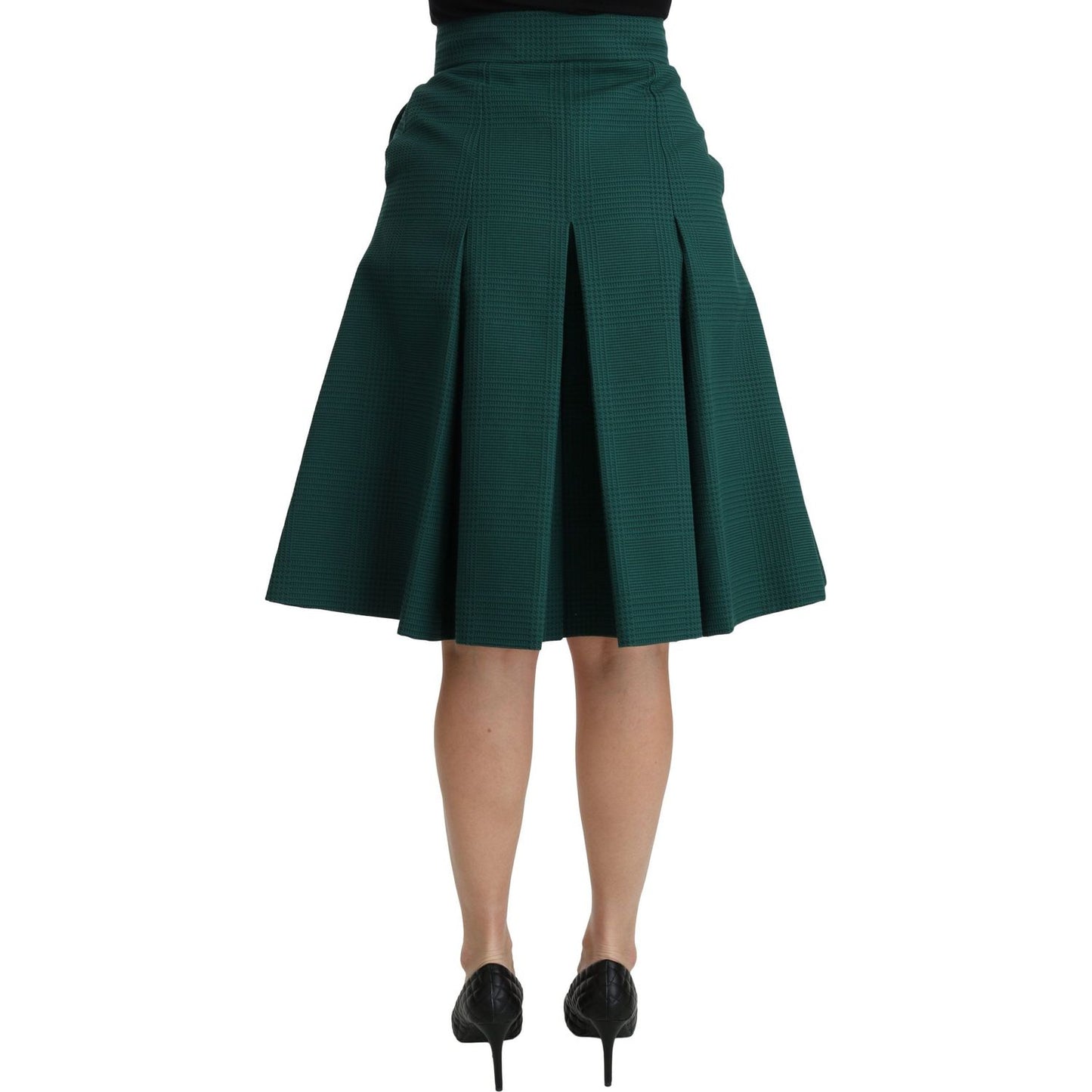 Elegant High Waist Knee Length Skirt