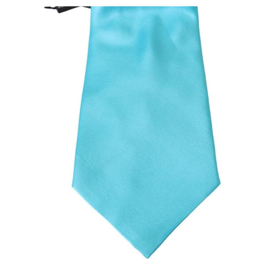 Stunning Light Blue Silk Men's Tie