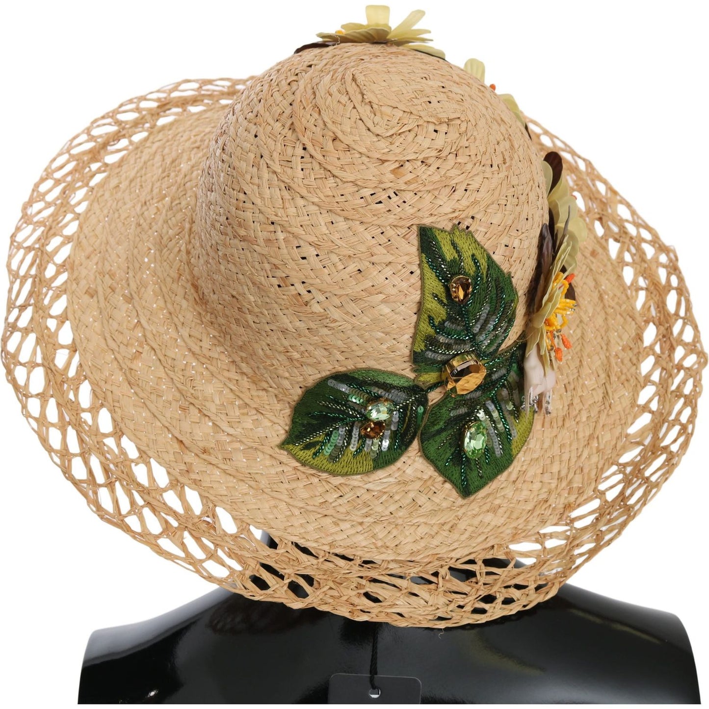 Elegant Beige Floral Bucket Hat