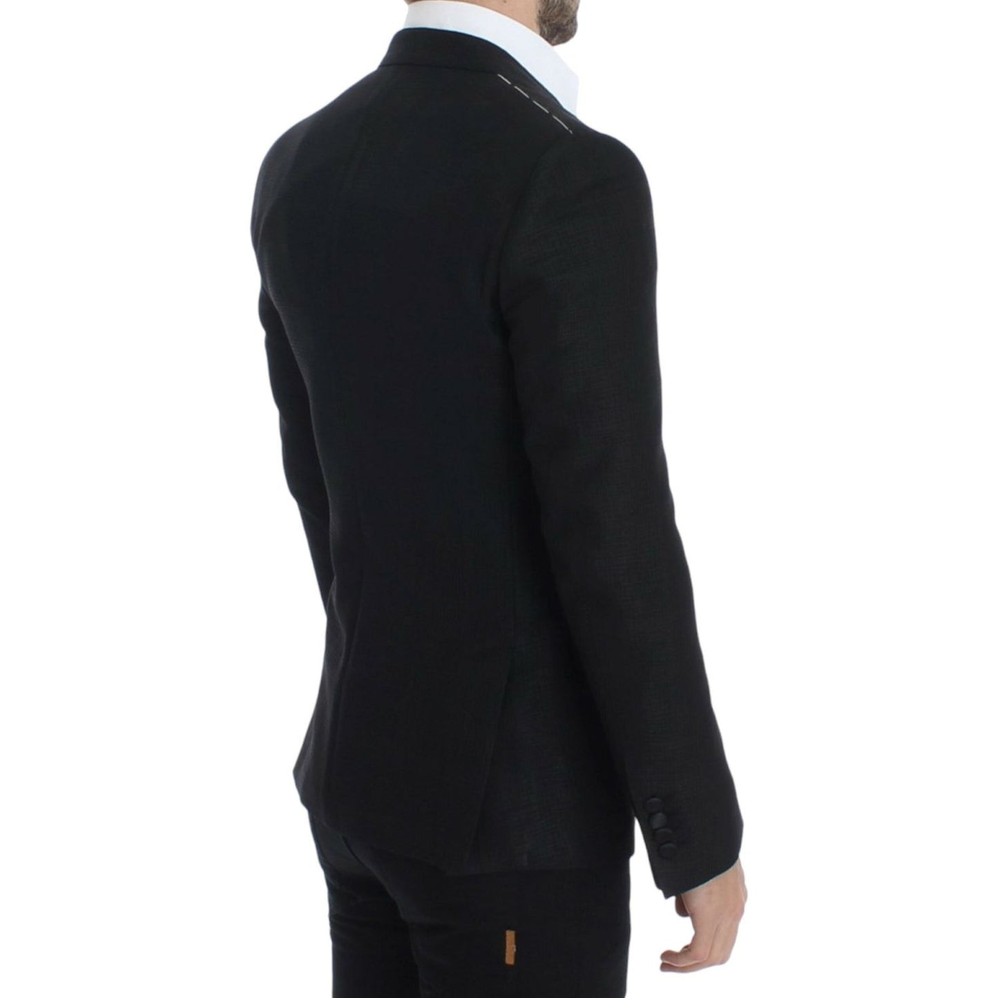 Dolce & Gabbana Elegant Martini Slim Fit Blazer Jacket black-wool-martini-slim-blazer