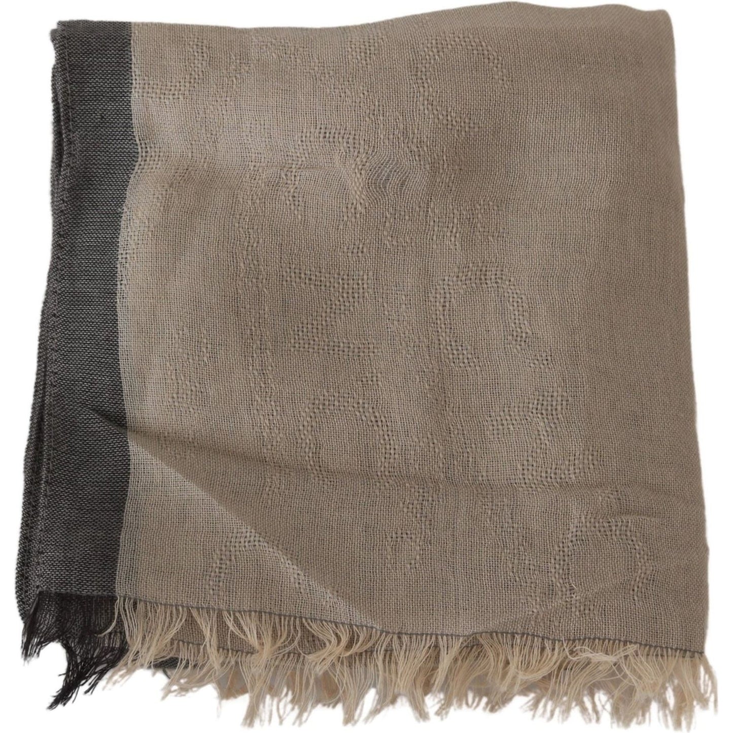 Elegant Beige Cotton Scarf for Women