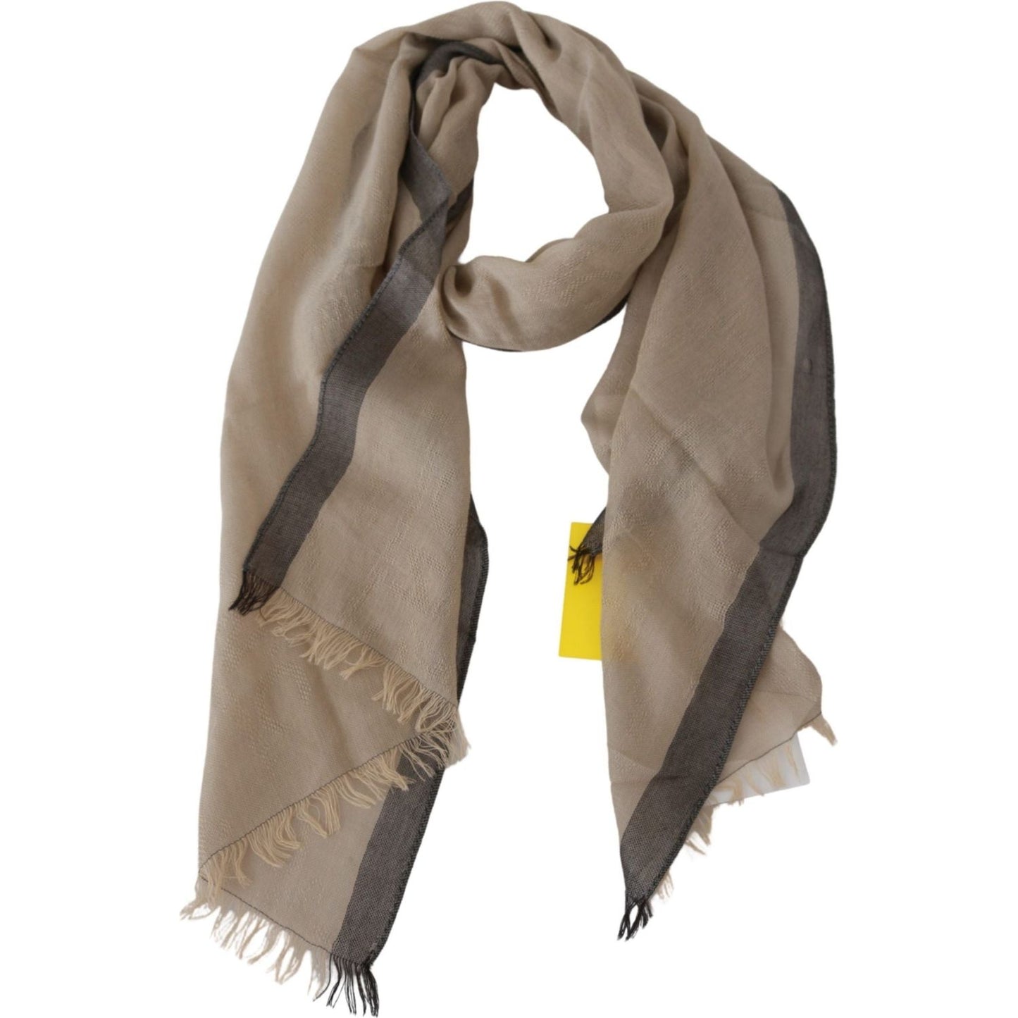 Elegant Beige Cotton Scarf for Women