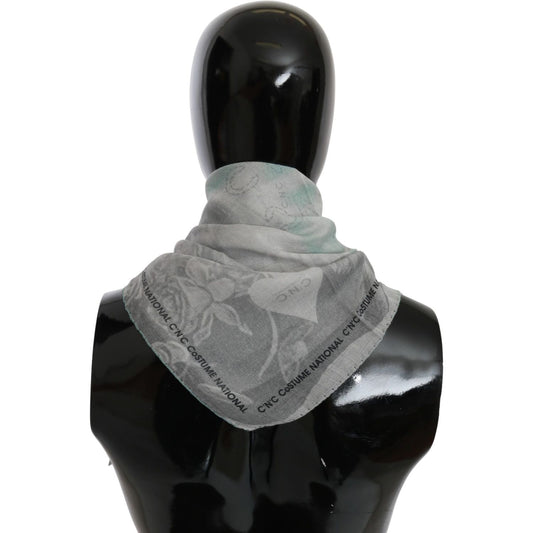 Elegant Gray Silk Scarf for Women