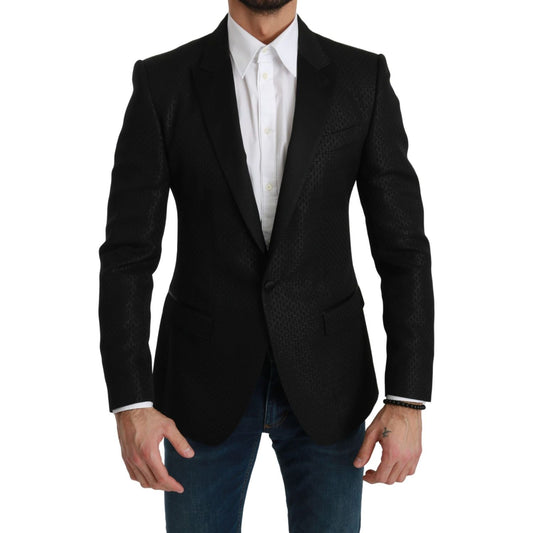 Slim Fit Martini Black Blazer Jacket