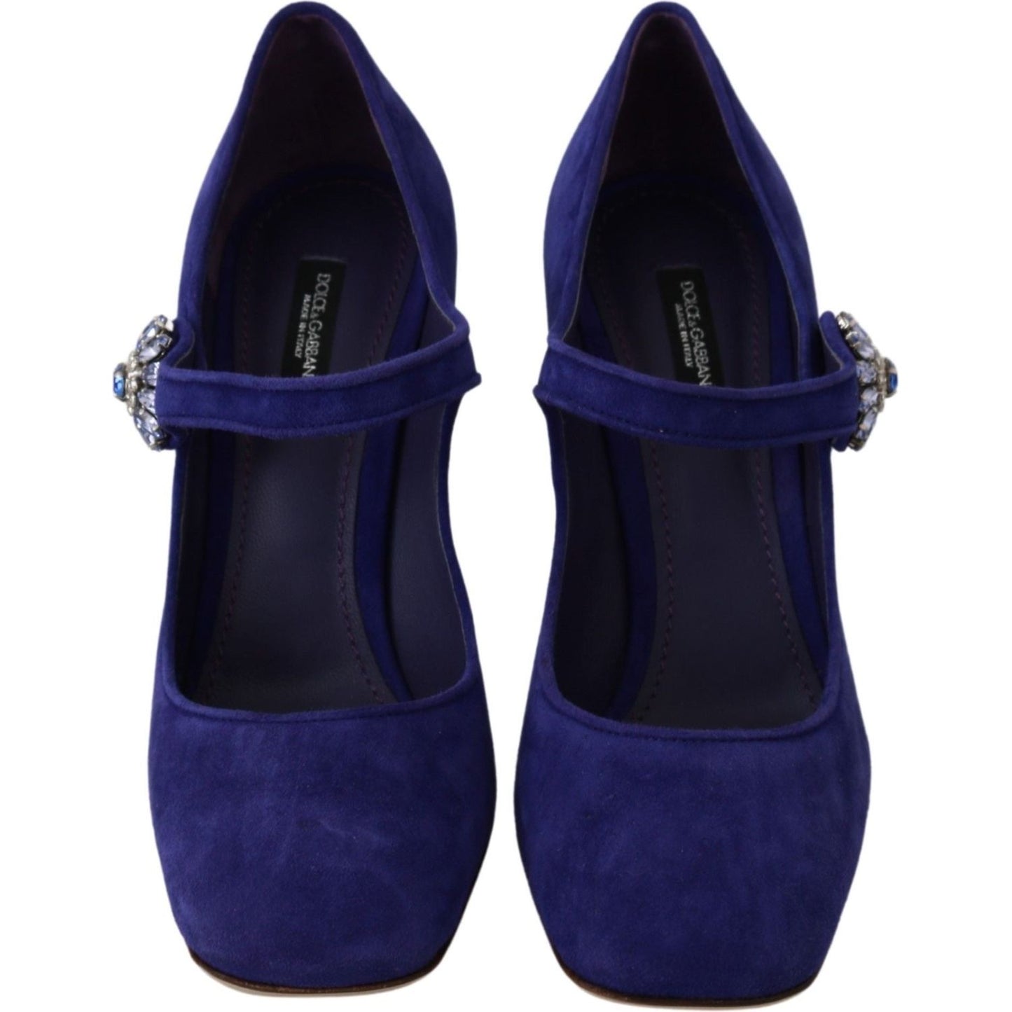 Dolce & Gabbana Elegant Purple Suede Mary Janes Pumps Dolce & Gabbana