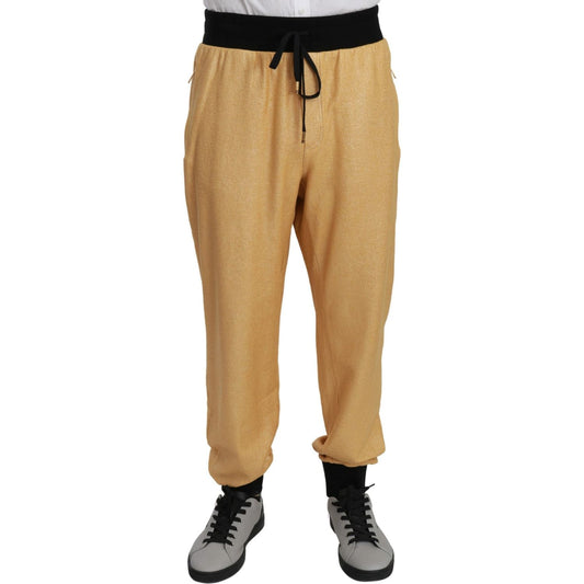 Elegant Gold Motif Sweatpants