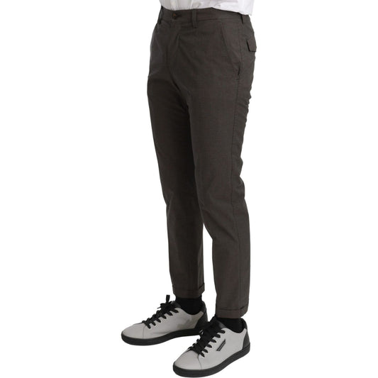 Elegant Brown Casual Pants