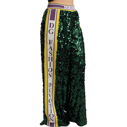 Dolce & Gabbana Exclusive Multicolor Sequined Pants Dolce & Gabbana