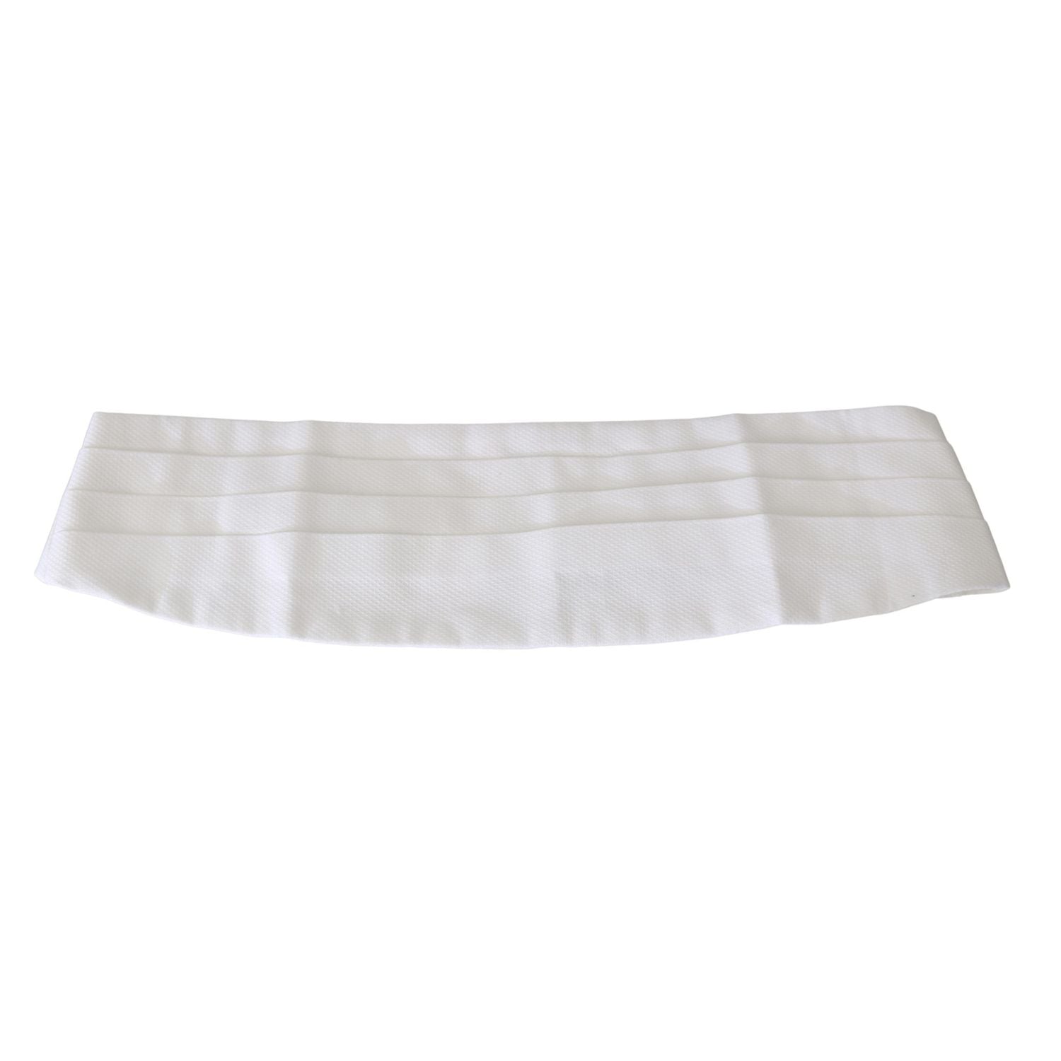 Dolce & Gabbana White Men Waist Belt Cotton Cummerbund
