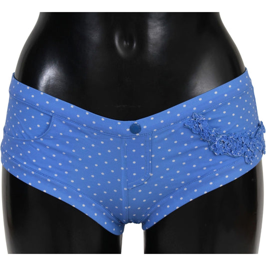 Chic Blue Dotted Designer Bikini Set