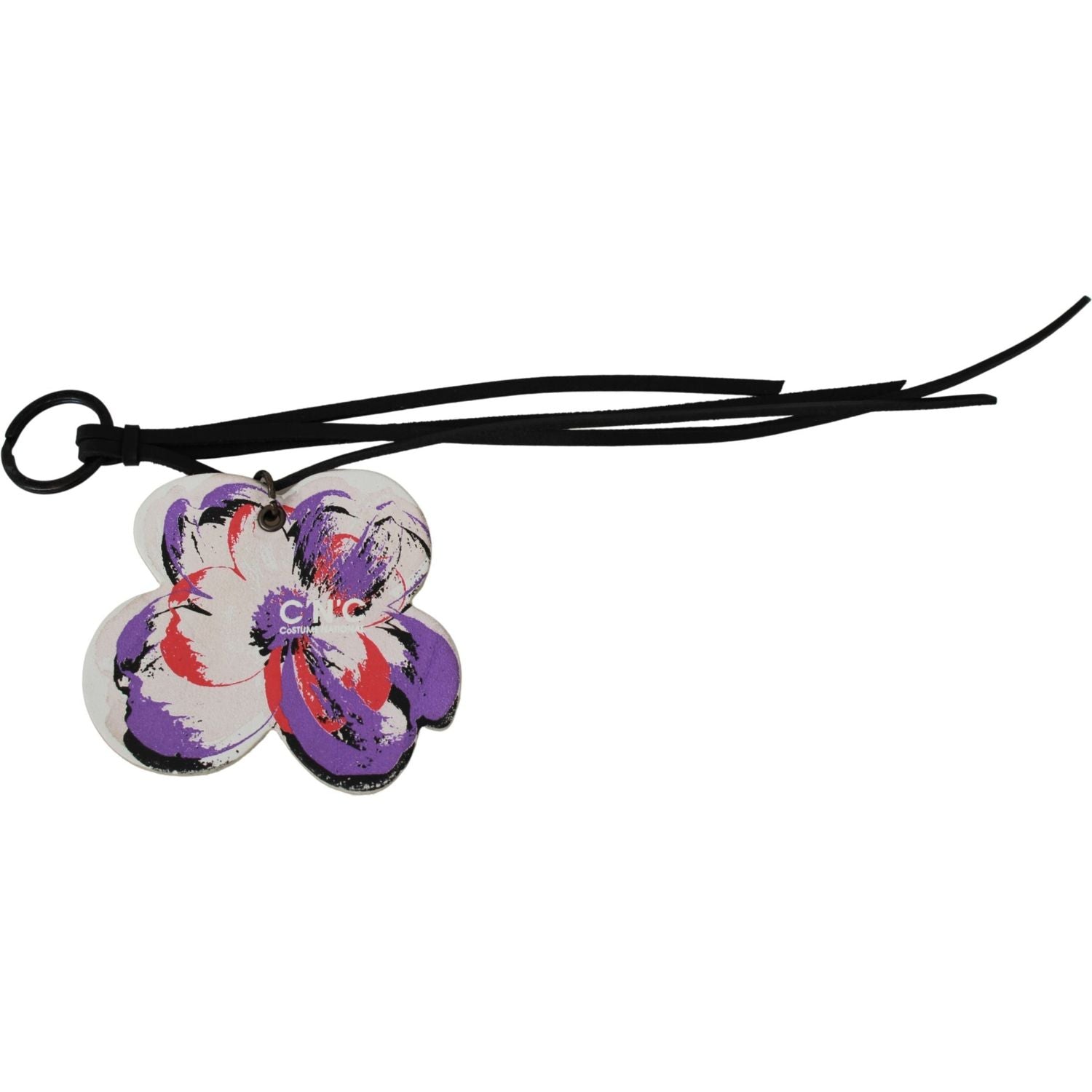 سلسلة مفاتيح أنيقة باللونين الأبيض والأسود من الزي الوطني