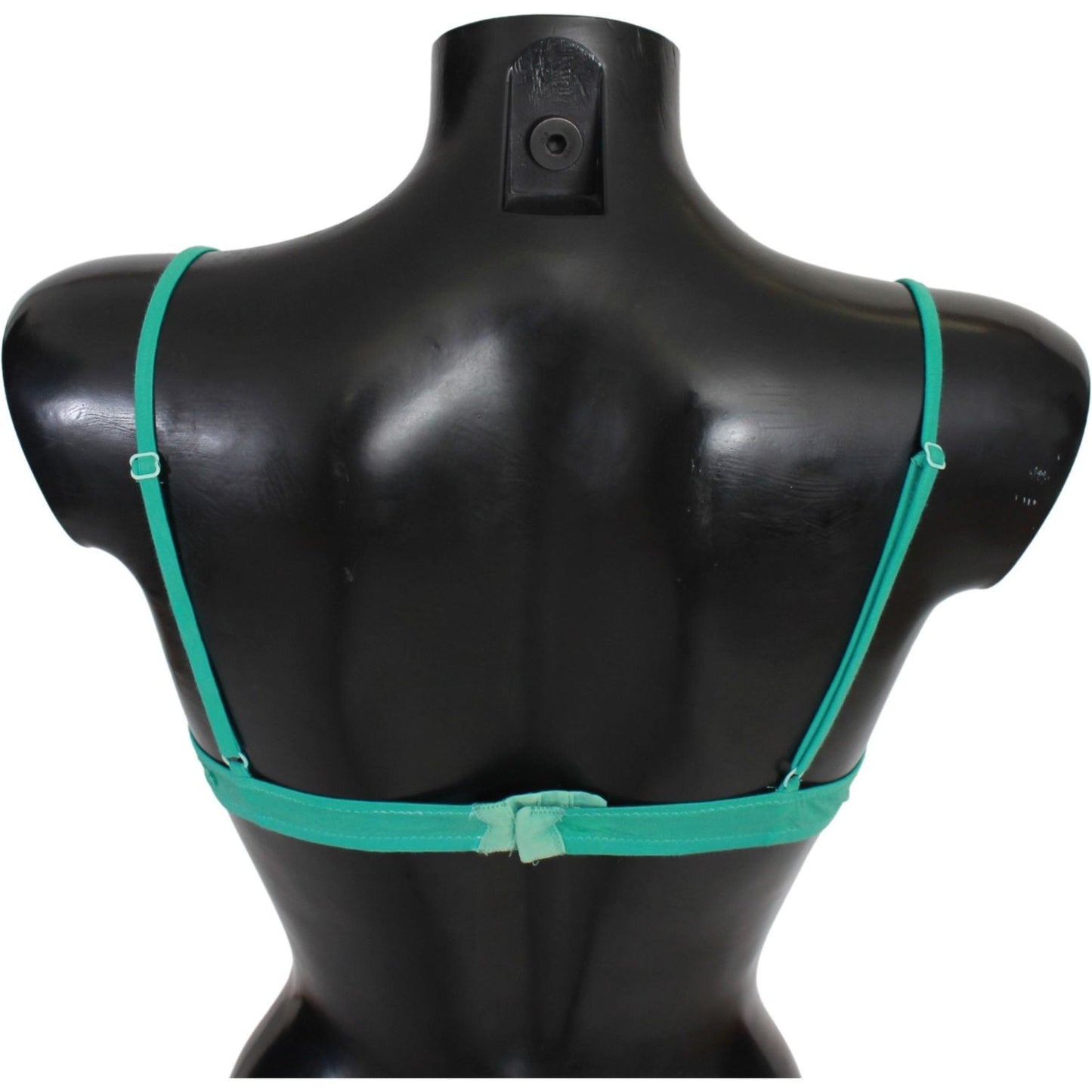 Luxurious Green Cotton Push Up Bra