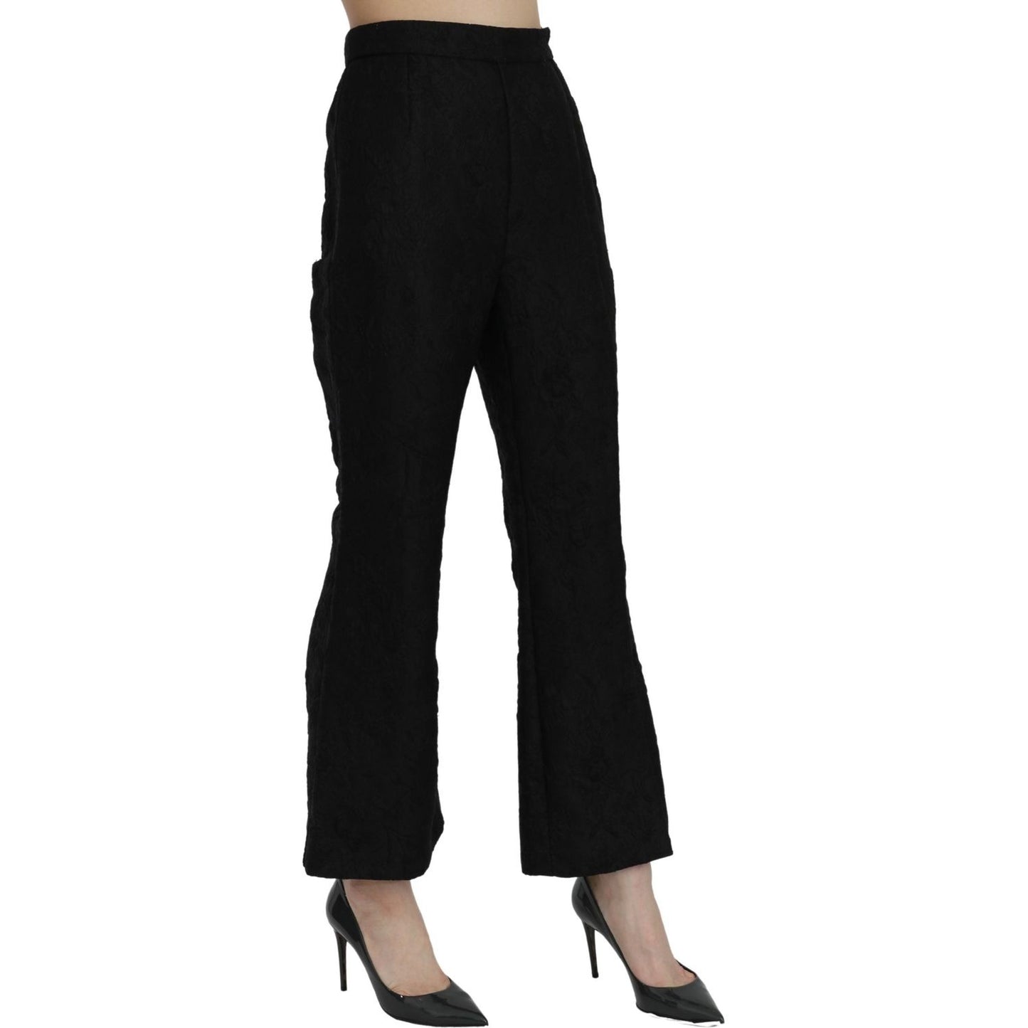 Chic High Waist Flared Cropped Pants