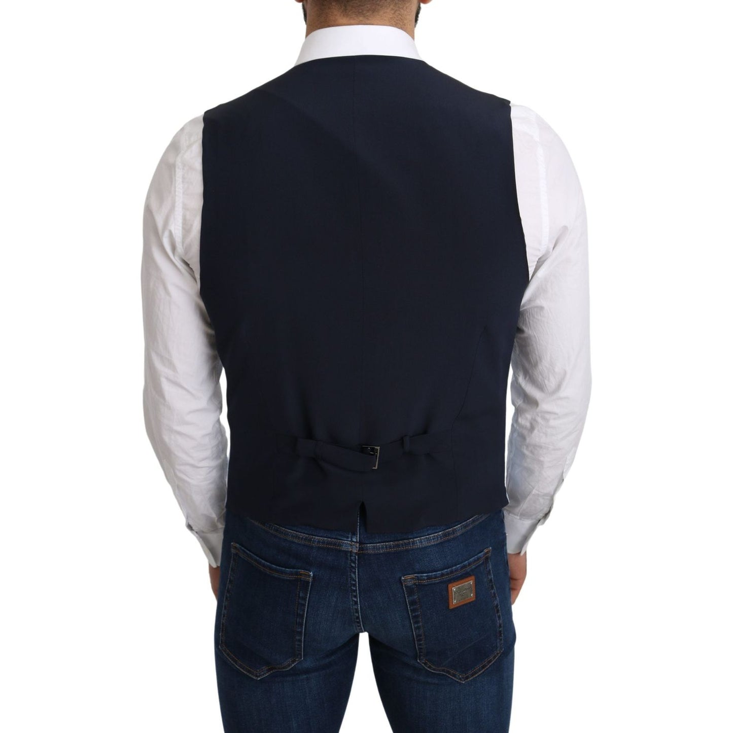 Elegant Azure Men's Formal Vest