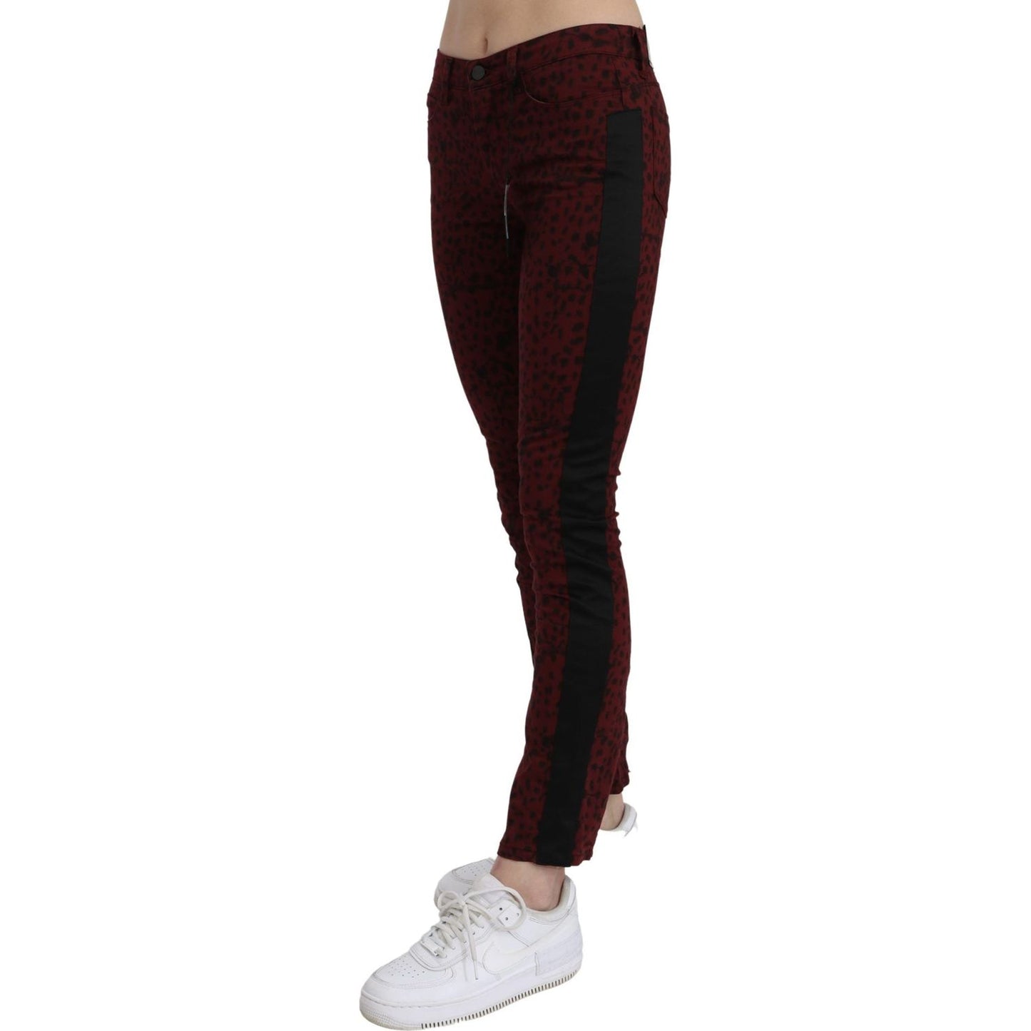 Bordeaux Slim Fit Designer Jeans