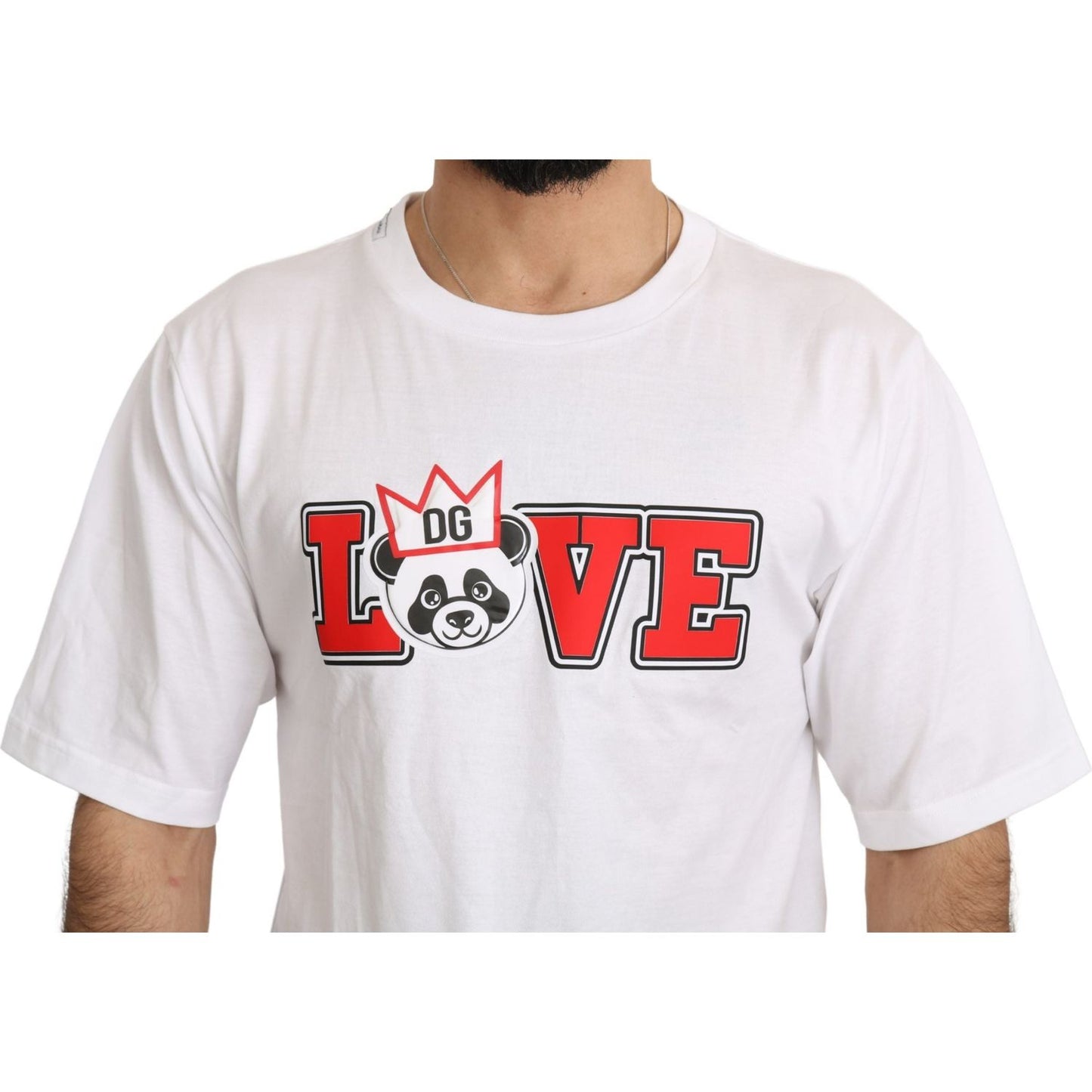 Panda Love Slim Fit Crewneck Tee