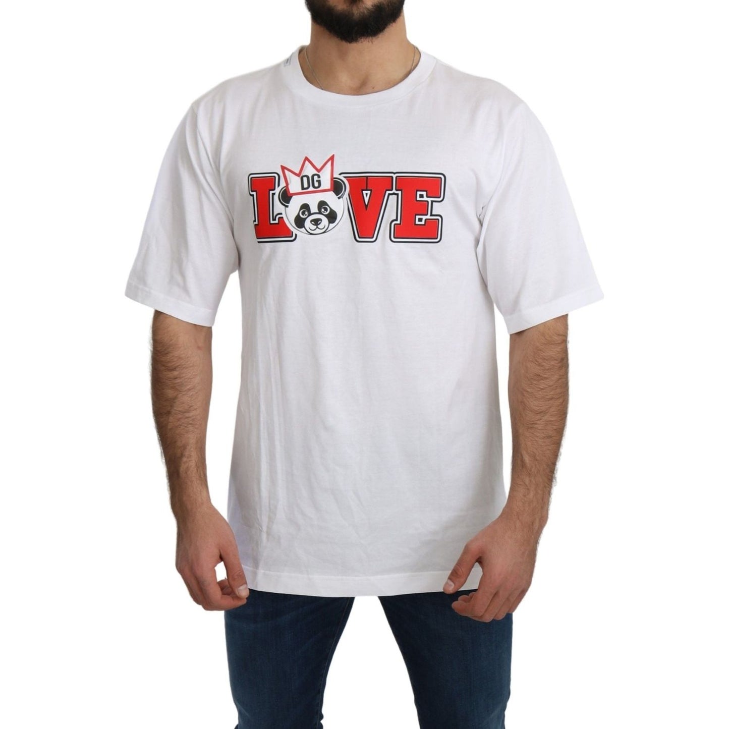 Panda Love Slim Fit Crewneck Tee