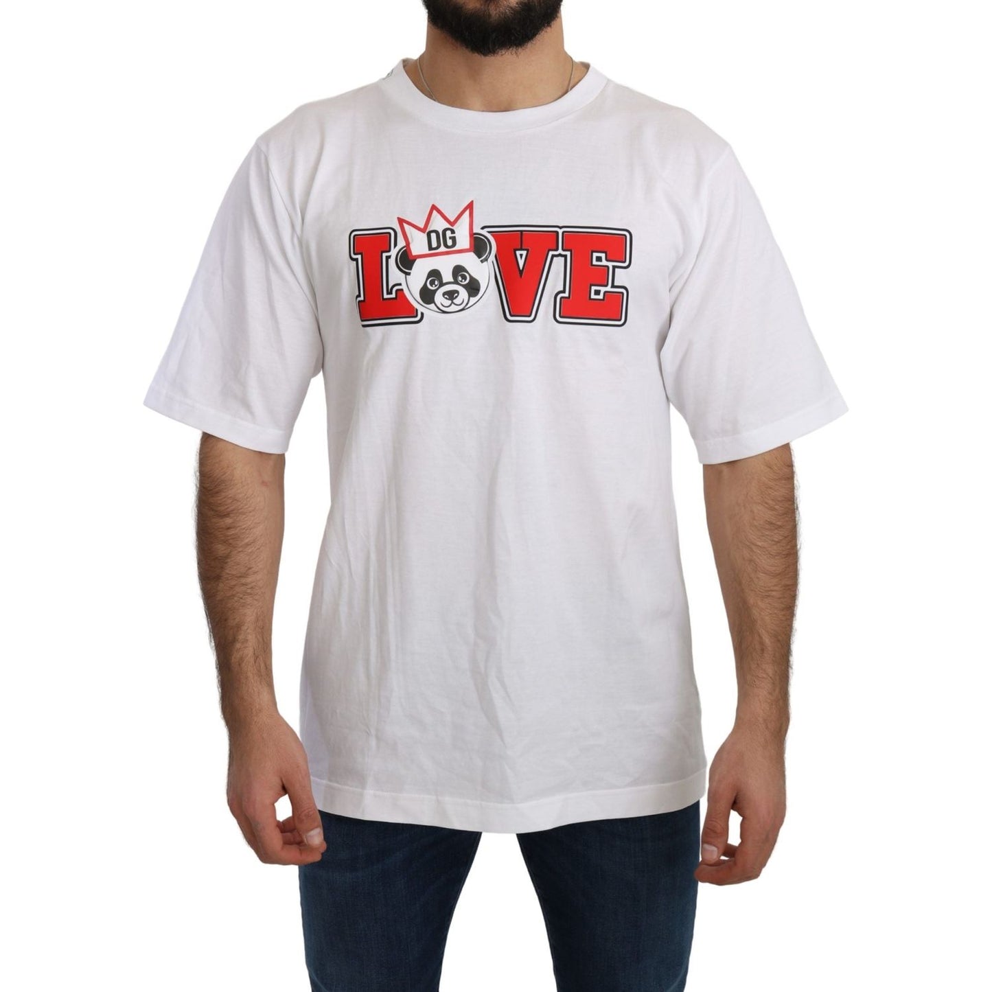 Panda Love Slim Fit Crewneck Tee