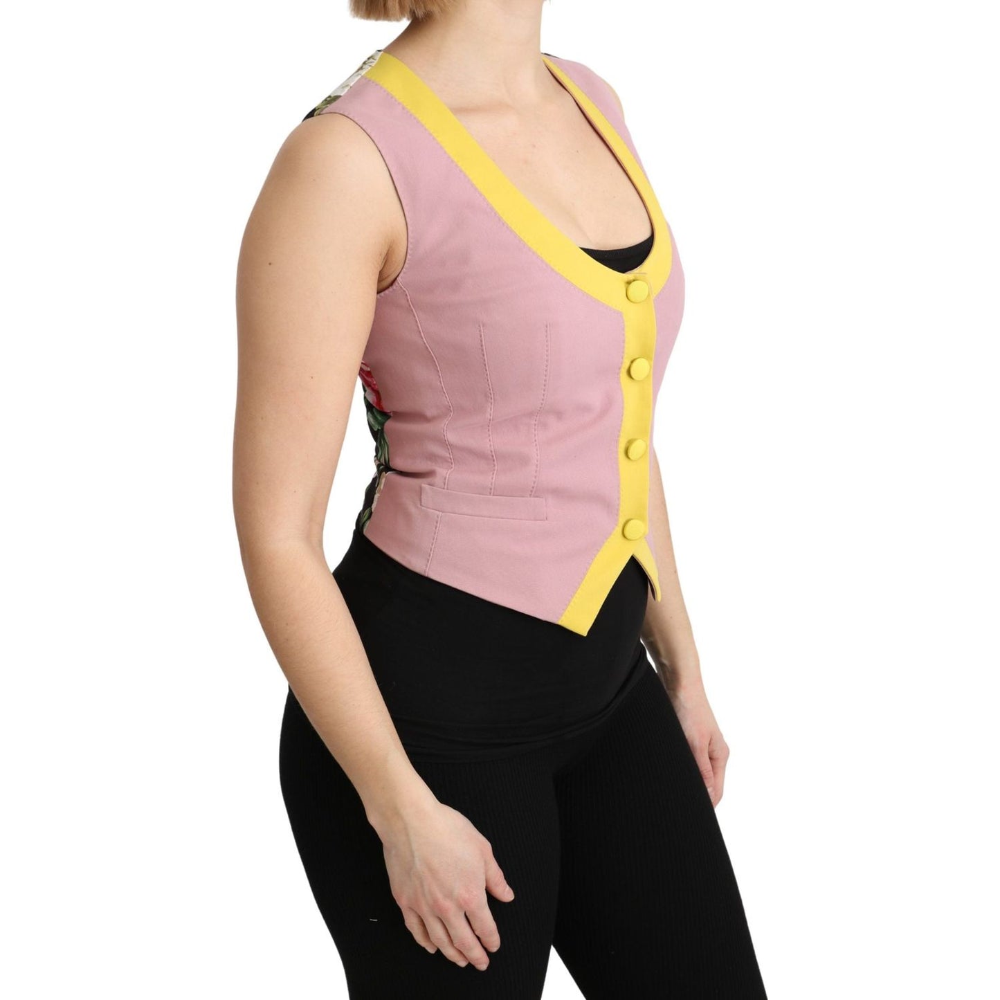 Chic Sleeveless Vest in Pink Hues