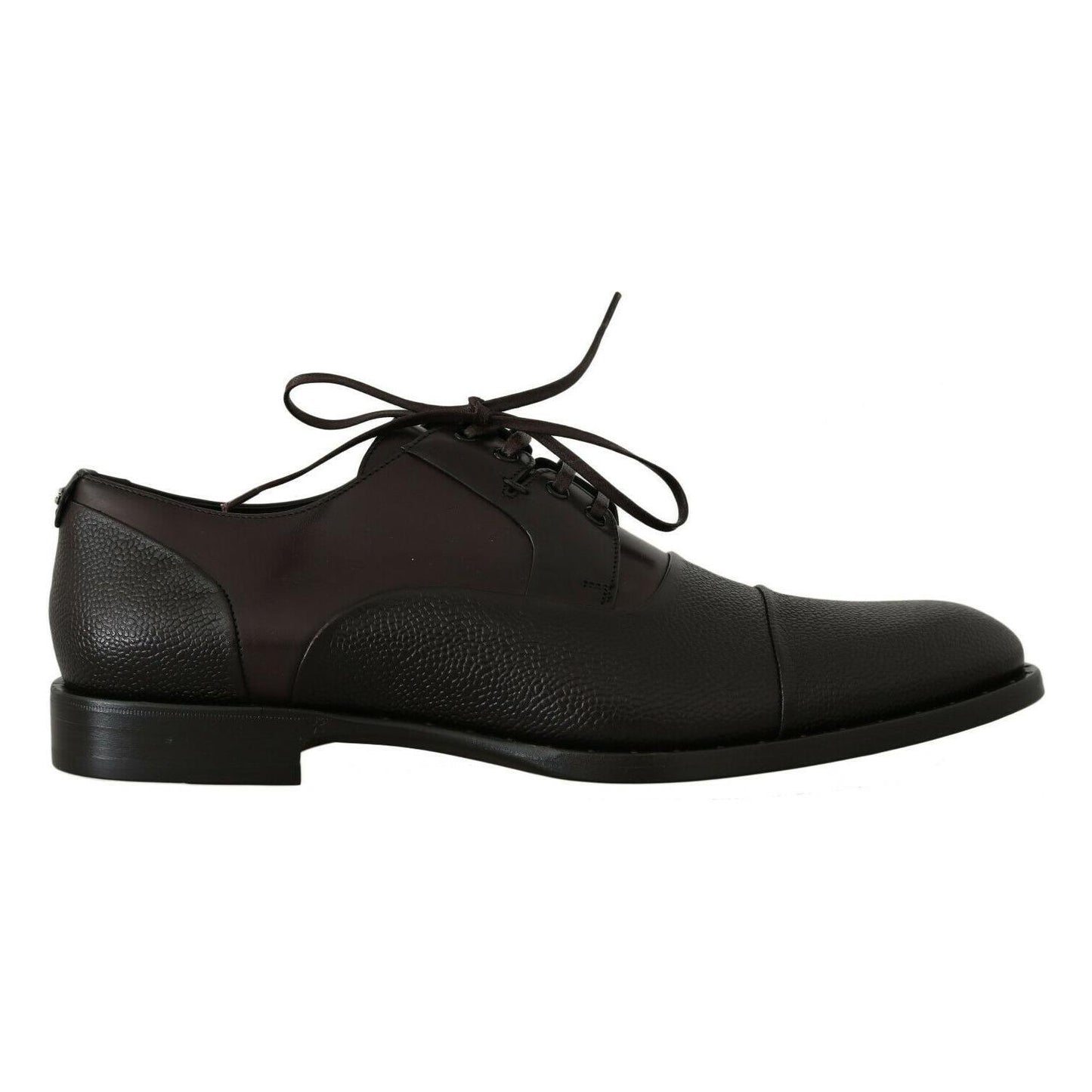 Elegant Brown Leather Formal Lace-ups