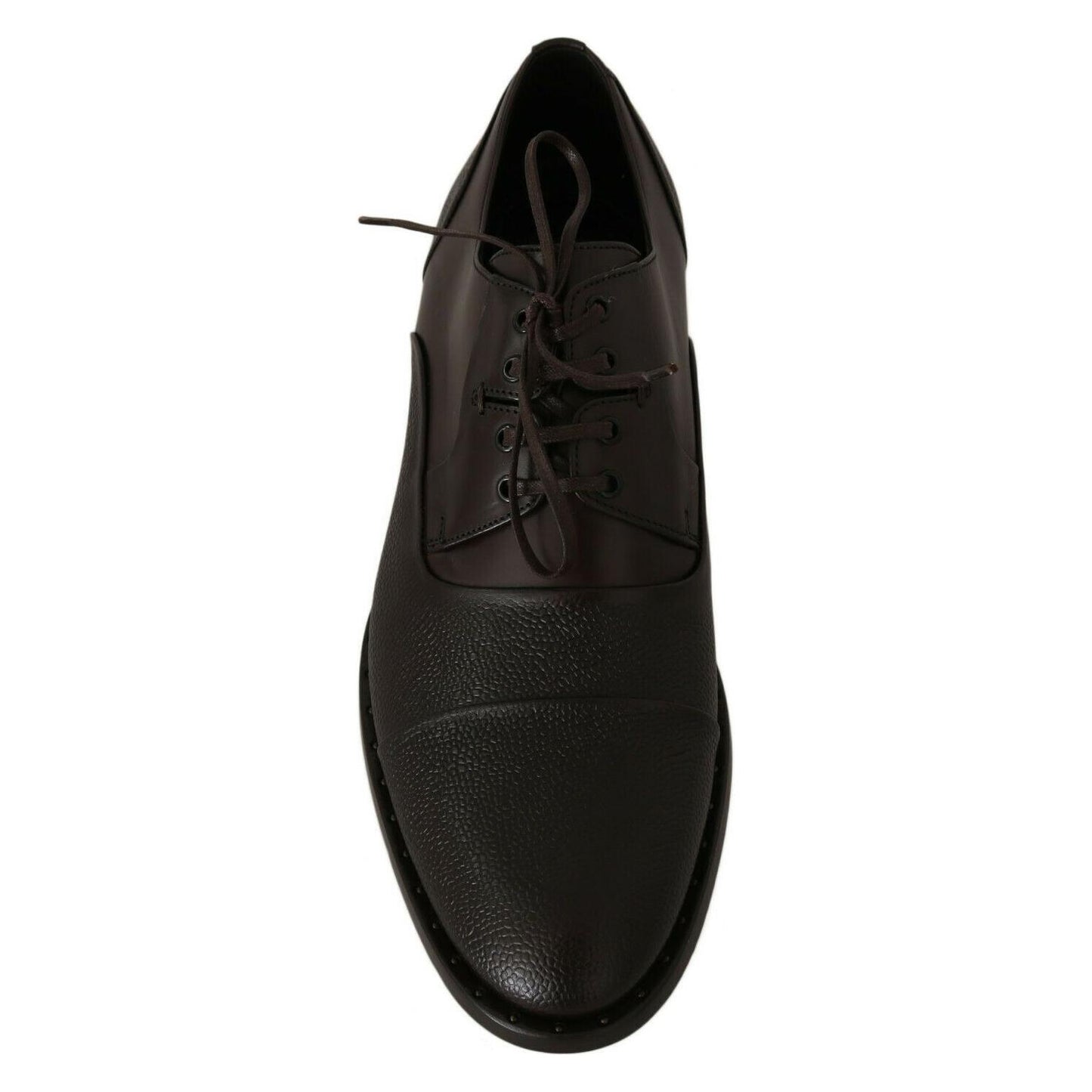 Elegant Brown Leather Formal Lace-ups