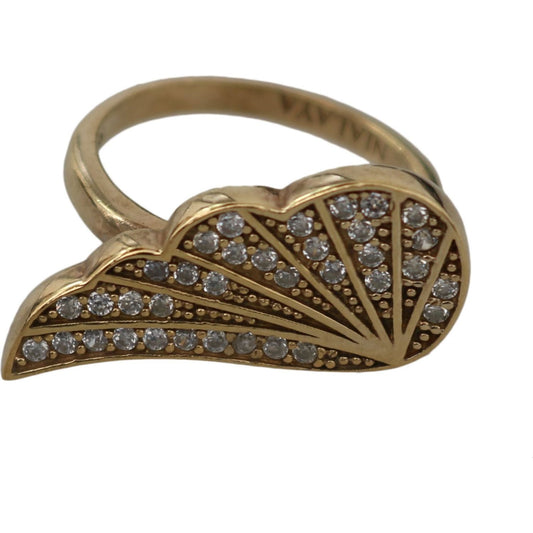 Elegant Gold-Crystal Embellished Ring