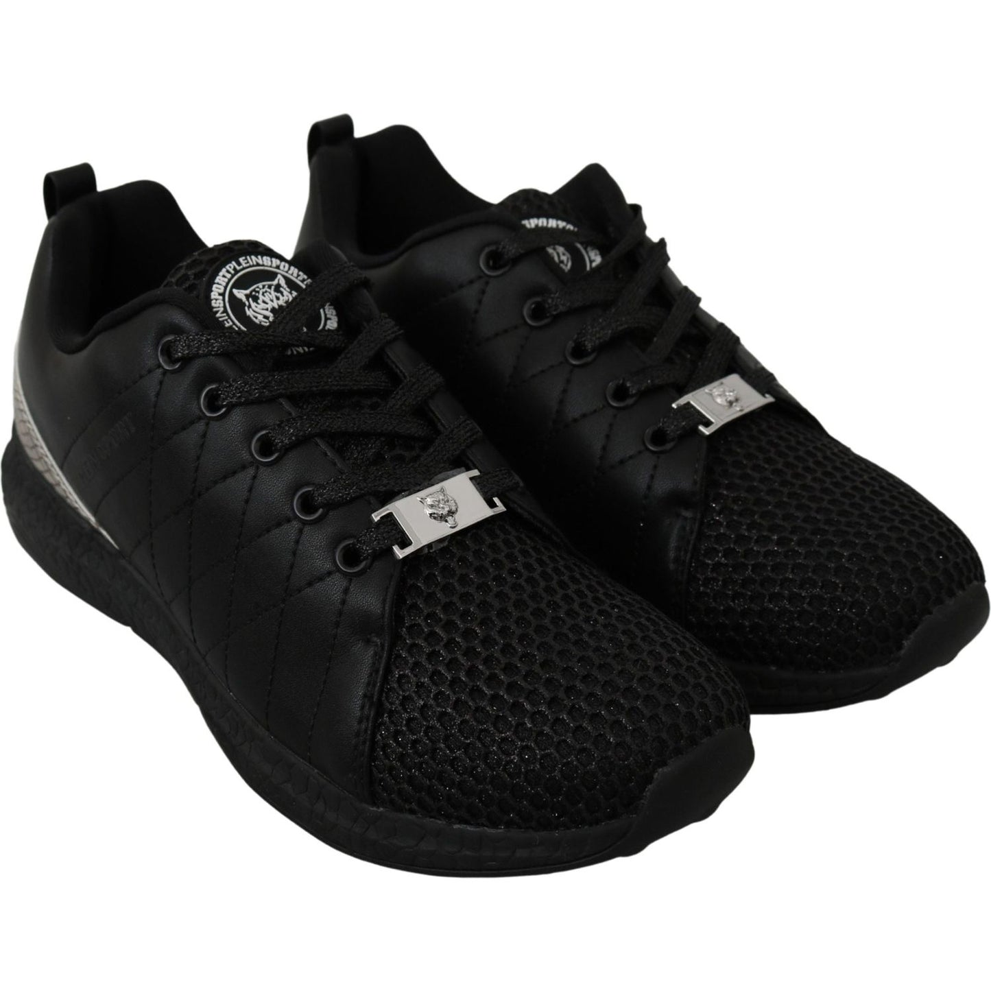 Philipp Plein Black Casual Running Sneakers Shoes WOMAN SNEAKERS