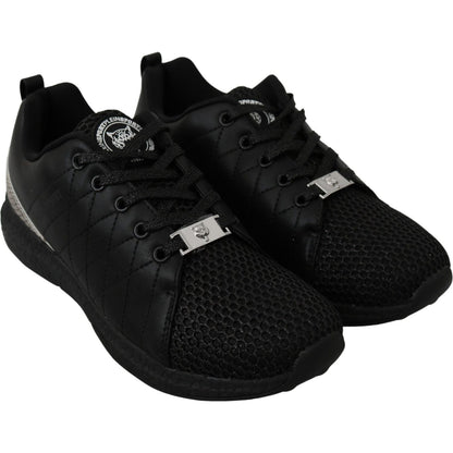 Philipp Plein Black Casual Running Sneakers Shoes WOMAN SNEAKERS
