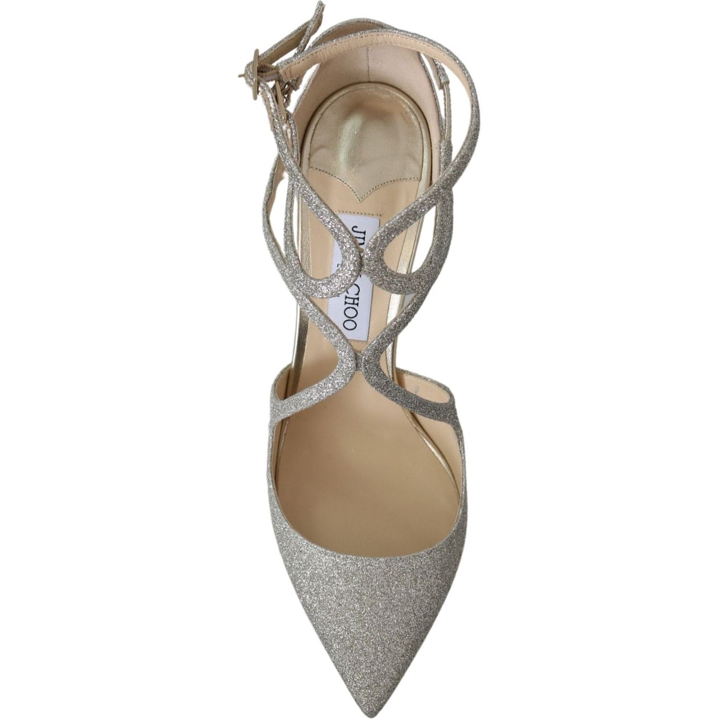 Platinum Ice Lancer Leather Pumps - Elegance Refined