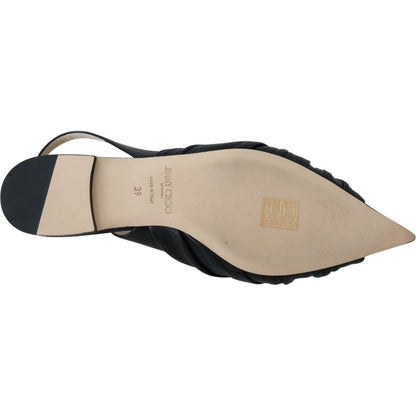 Jimmy Choo Black Leather Annabell Flat Shoes Shoes