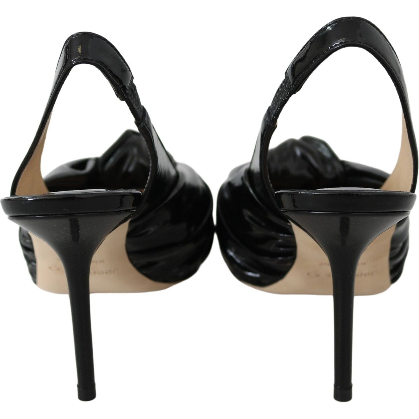 Jimmy Choo Black Patent Leather Annabell 85 Pumps Shoes