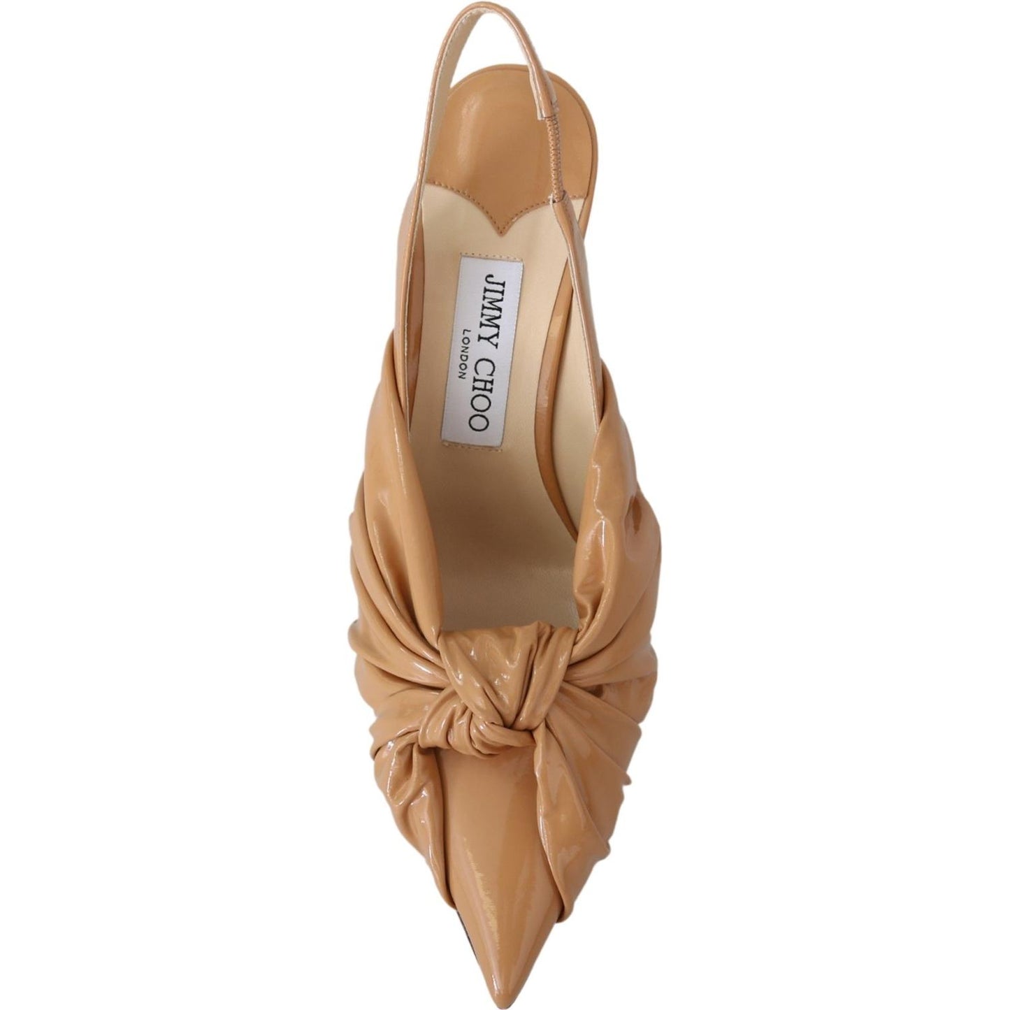 Jimmy Choo Caramel Brown Leather Annabell 85 Pumps Shoes