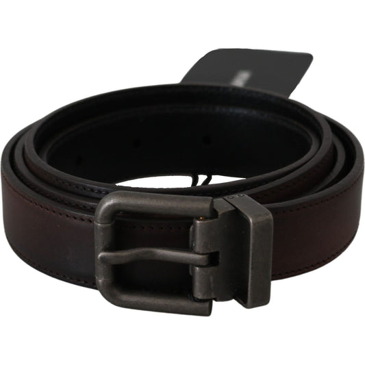 Elegant Leather Belt in Classic Brown